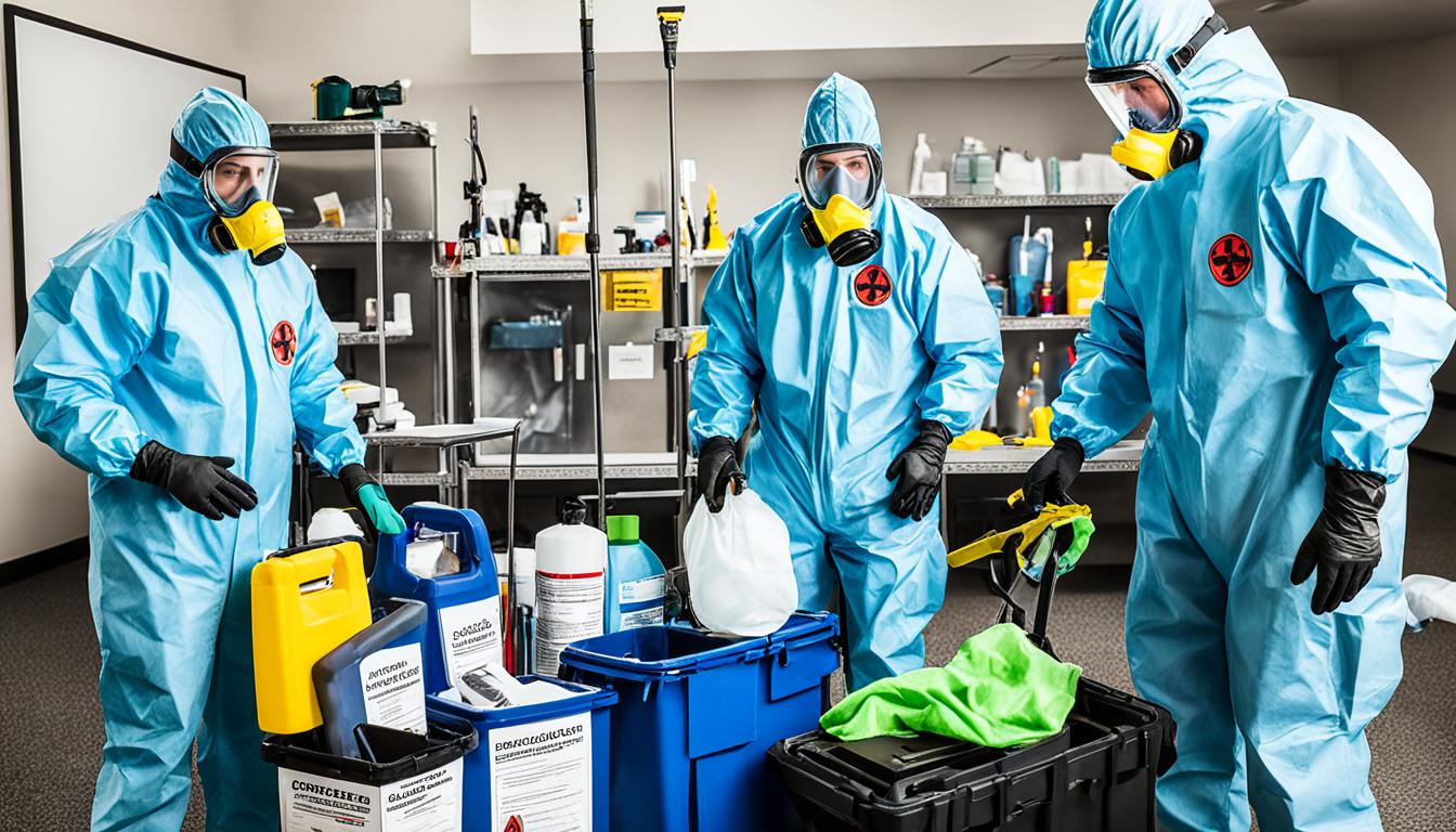 What is included in biohazard clean up?